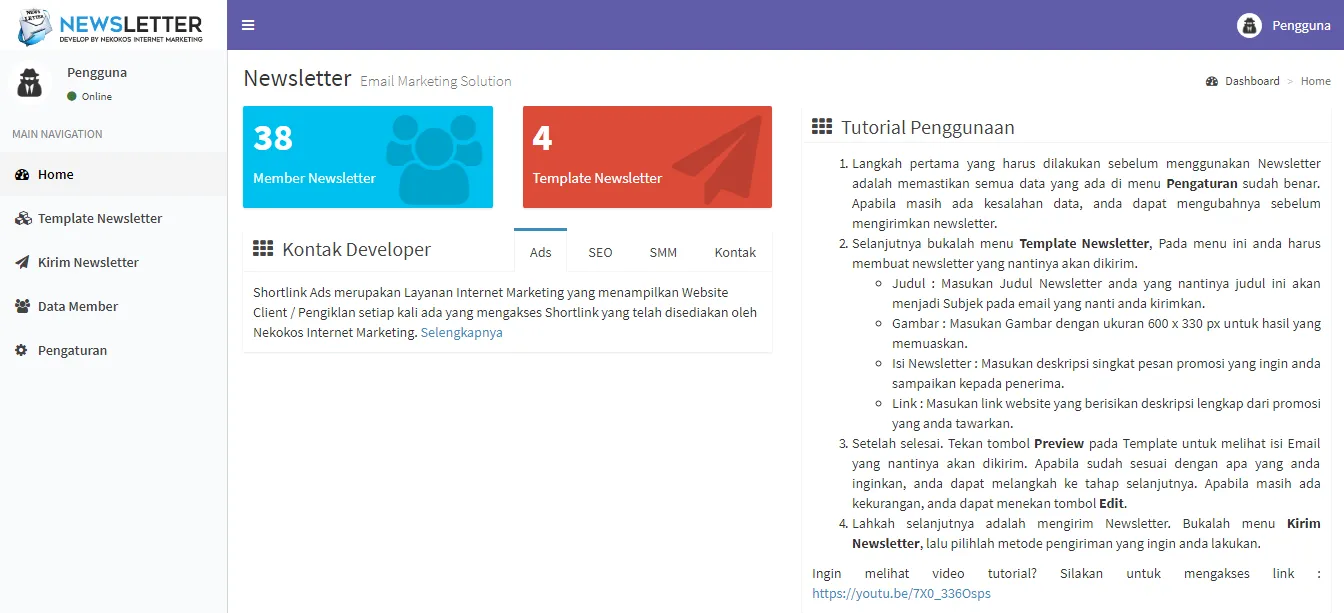 Layanan Email Newsletter Bangka Webmaster